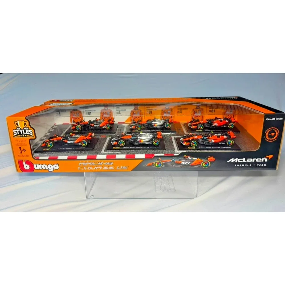 Bburago 1:43 McLaren Formula 1 Racing Team Special Livery Diecast Car Set